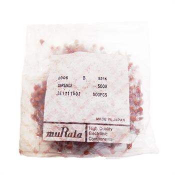 خازن عدسی 820 پیکو فاراد 500 ولت موراتا ژاپن