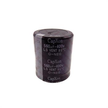 خازن الکترولیت 560 میکرو فاراد 400 ولت سایز 41*35 پایه میخی °85 CAPXON