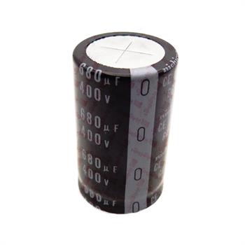 خازن الکترولیت 680 میکرو فاراد 400 ولت سایز 51*30 پایه میخی °105 نیچیکون