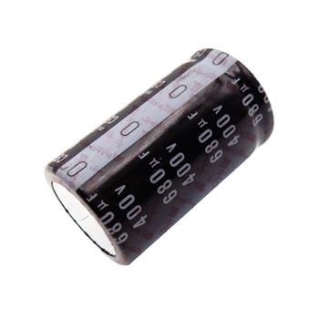 خازن الکترولیت 680 میکرو فاراد 400 ولت سایز 51*30 پایه میخی °105 نیچیکون