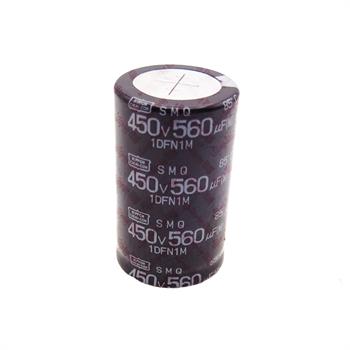 خازن الکترولیت 560 میکرو فاراد 450 ولت سایز 51*30 پایه میخی °85 نیپون