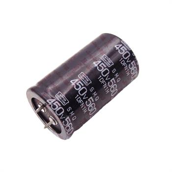 خازن الکترولیت 560 میکرو فاراد 450 ولت سایز 51*30 پایه میخی °85 نیپون