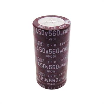 خازن الکترولیت 560 میکرو فاراد 450 ولت سایز 60*30 پایه میخی °105 نیپون