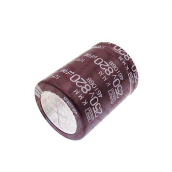 خازن الکترولیت 820 میکرو فاراد 250 ولت سایز 40*30 پایه میخی °105 نیپون