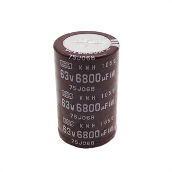 خازن الکترولیت 6800 میکرو فاراد 63 ولت سایز 50*30 پایه میخی °105 نیپون