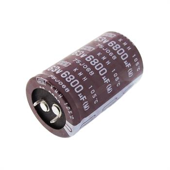 خازن الکترولیت 6800 میکرو فاراد 63 ولت سایز 50*30 پایه میخی °105 نیپون