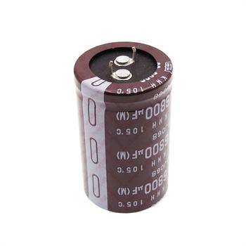 خازن الکترولیت 6800 میکرو فاراد 63 ولت سایز 50*30 پایه میخی °105 نیپون