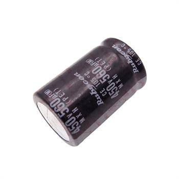 خازن الکترولیت 560 میکرو فاراد 450 ولت سایز 51*30 پایه میخی °105 روبیکون