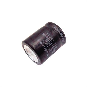 خازن الکترولیت 150 میکرو فاراد 450 ولت سایز 31*25 پایه میخی °105 روبیکون
