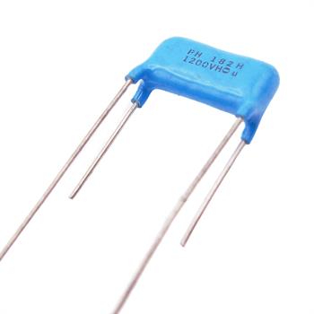 خازن پلی استر 1.8 نانو فاراد 1200 ولت RM18