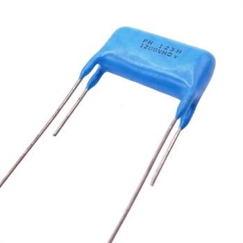 خازن پلی استر 12 نانو فاراد 1200 ولت RM22